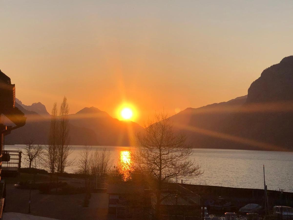 Luxurioeses Galerie-Penthouse Direkt Am Walensee Unterterzen Exterior foto