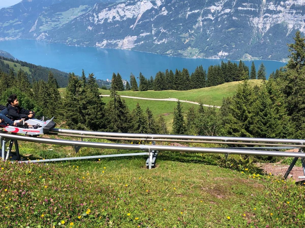 Luxurioeses Galerie-Penthouse Direkt Am Walensee Unterterzen Exterior foto