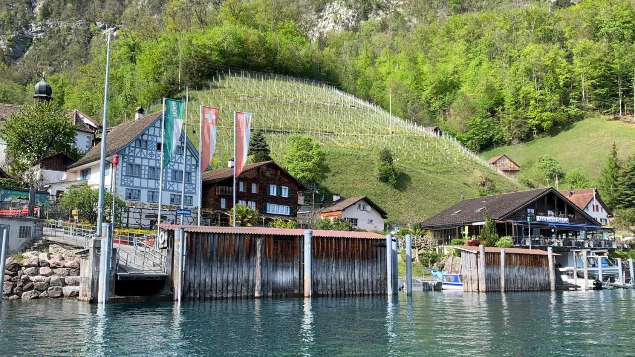 Luxurioeses Galerie-Penthouse Direkt Am Walensee Unterterzen Exterior foto